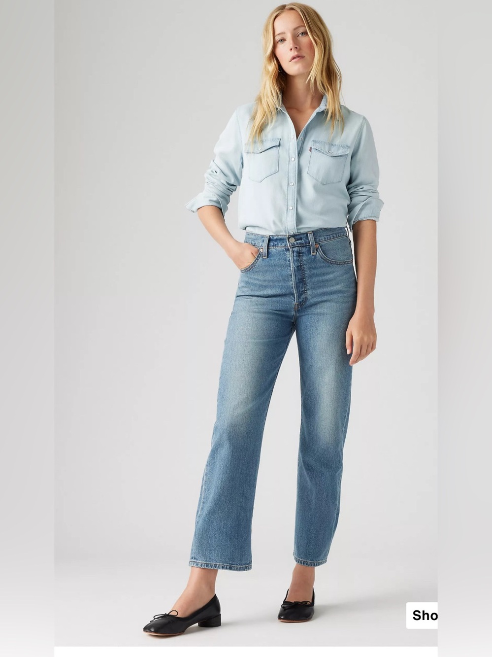 Levi's® Premium
RIBCAGE STRAIGHT ANKLE
LIGHTWEIGHT WOMEN'S JEANS size 26
